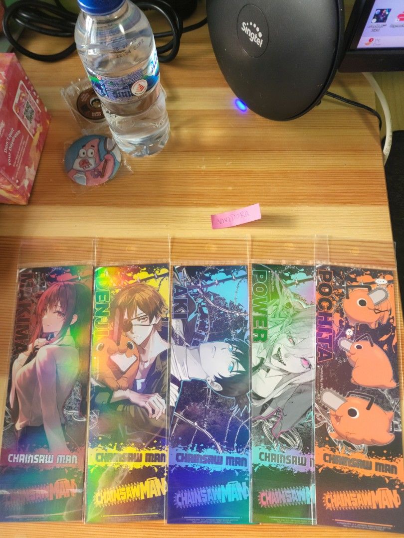 Chainsaw man collectible ticket cards, Hobbies & Toys, Toys & Games on