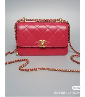 BNIB Chanel 22C Light Grey Pearl Crush Mini Rectangle, Luxury, Bags &  Wallets on Carousell