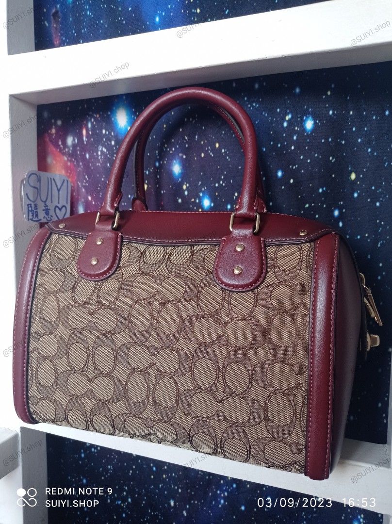 Ivie bennett satchel in signature jacquard shop