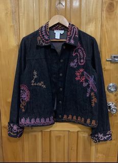 Vintage Coldwater Creek graphic denim 