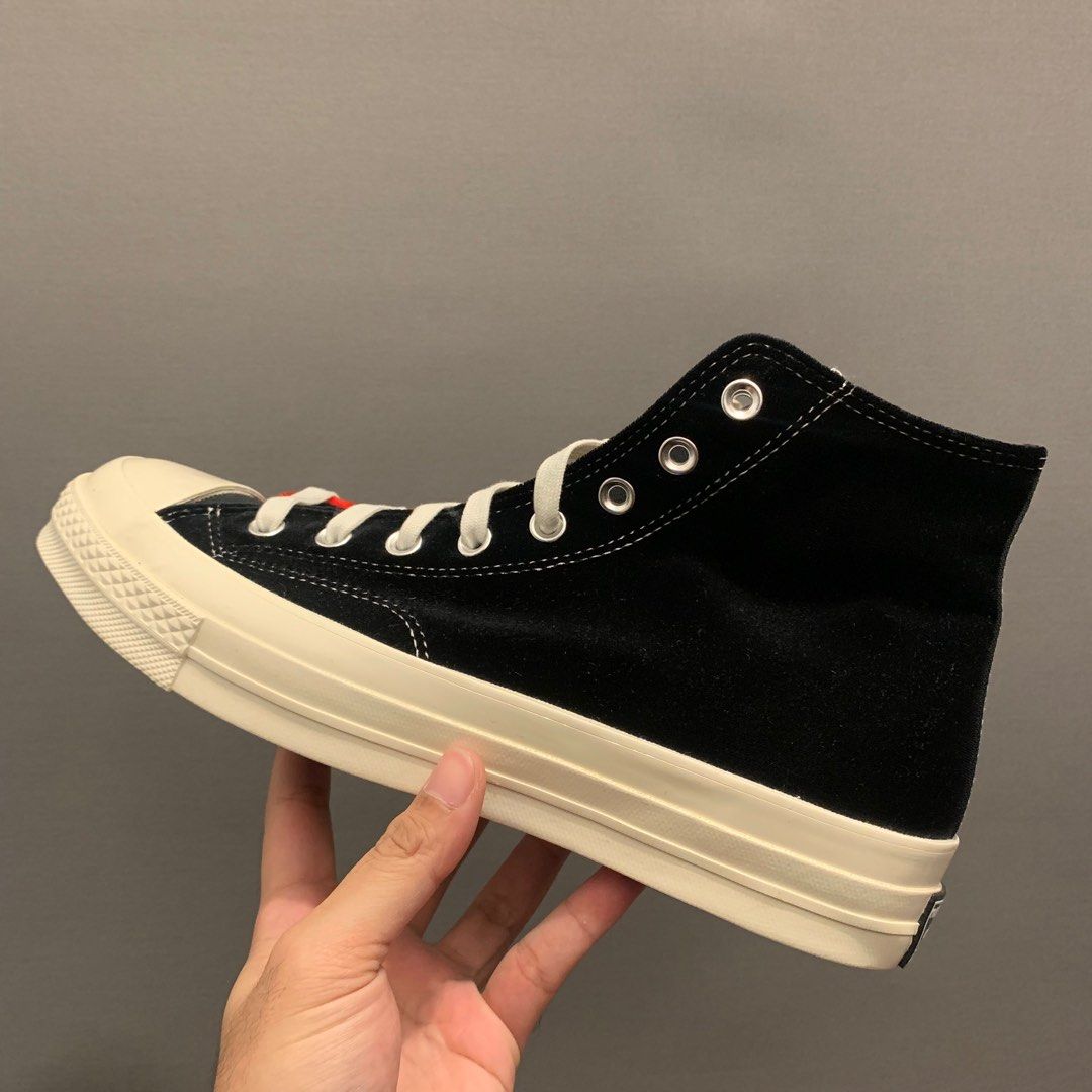 CONVERSE CHUCK TAYLOR 70 HI 2 TONE BLACK RED VELVET