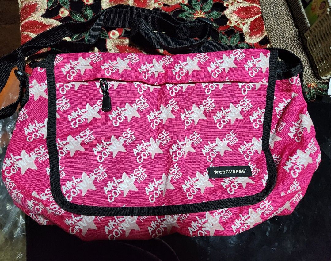Converse Pink messenger bag Luxury Bags Wallets on Carousell