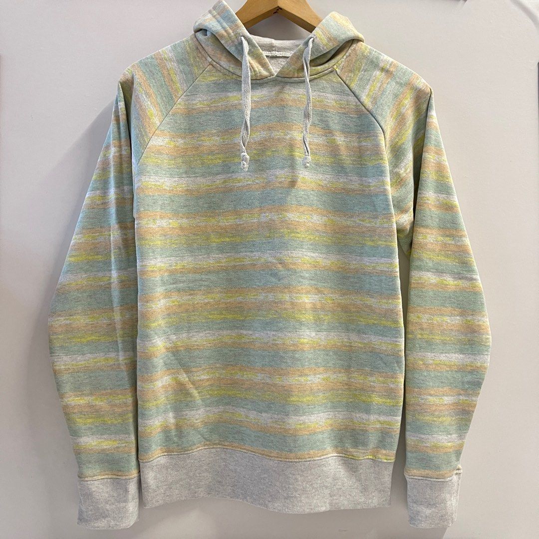 Cotton On 拼色連帽上衣/有帽衛衣Multi-coloured Stripe Hoodie, 女裝