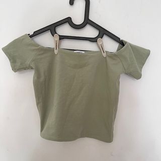 Cotton on Green Tea Off Shoulder Top