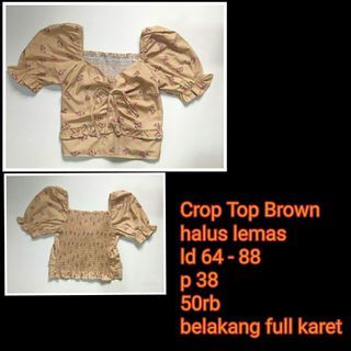 Crop Top Brown