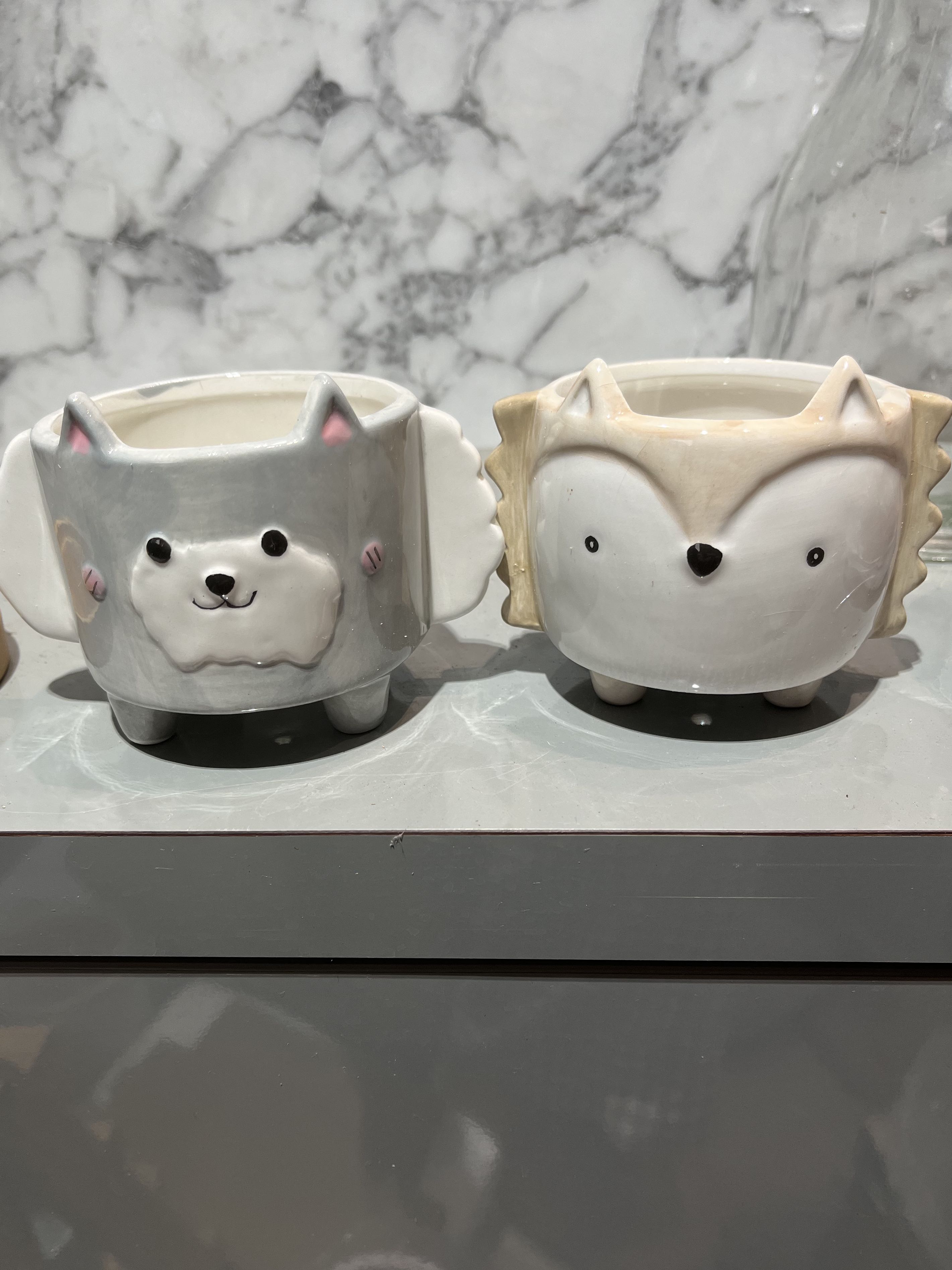 Cute animal pots for plants, Furniture & Home Living, Gardening, Pots