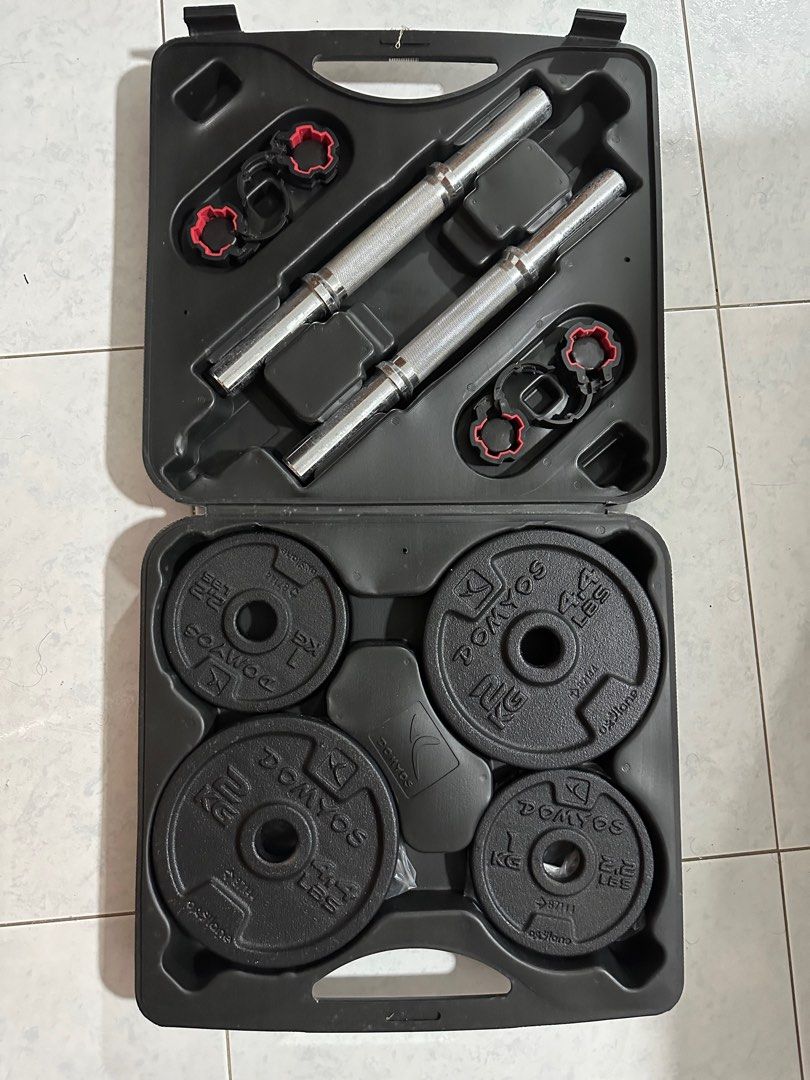Decathlon 20 kg dumbbell set outlet