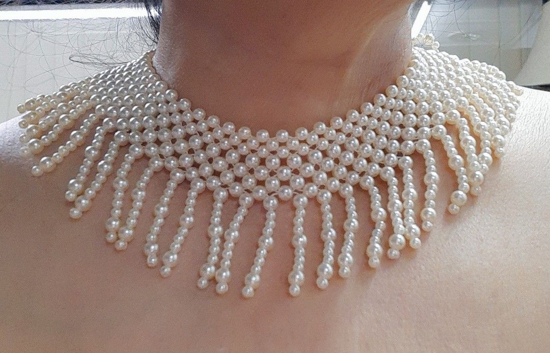 Designer pearl choker discount