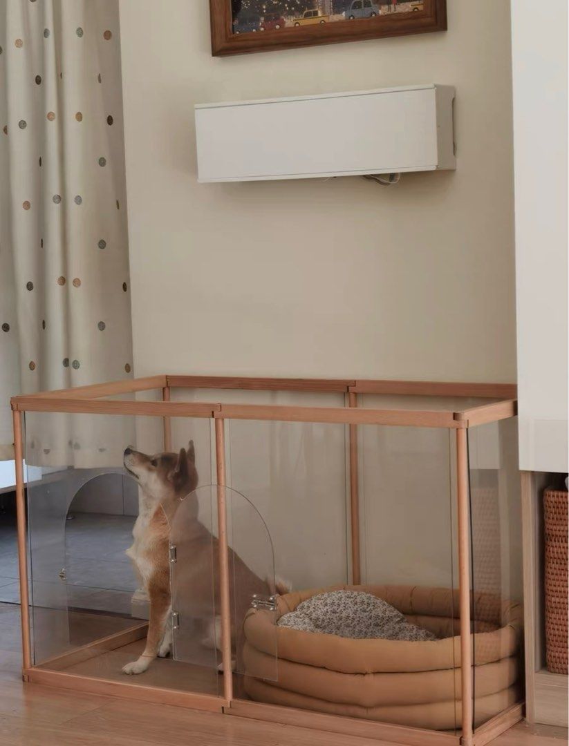 Dog Fence Pet Playpen Custom Barricade Solid Wood