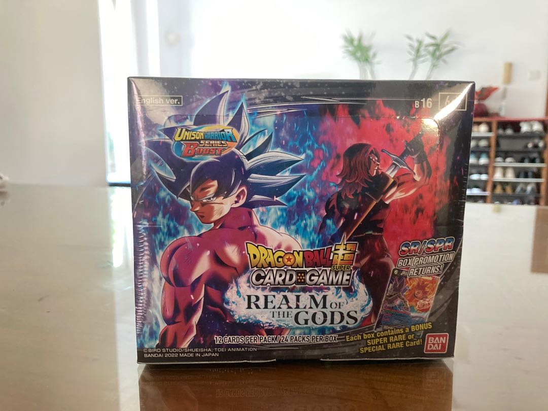 Dragonball Cards Super TCG Realm of the Gods Booster Box, Hobbies