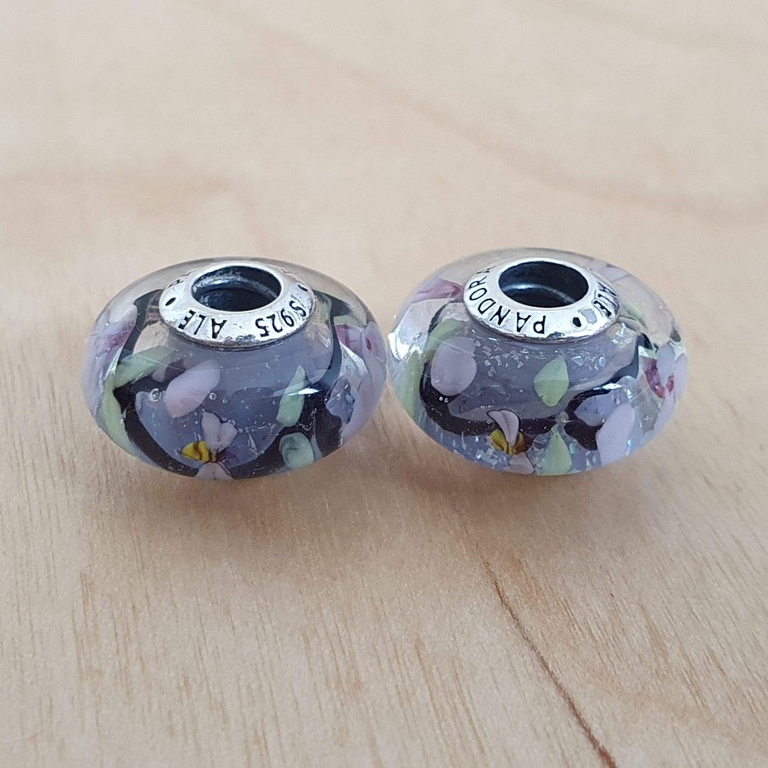 Pandora Enchanted Garden Murano Glass x 1 ALE S925 Sterling