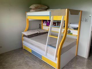 Ergonomic Wooden 3 Bedroom Bunk Bed Top Quality