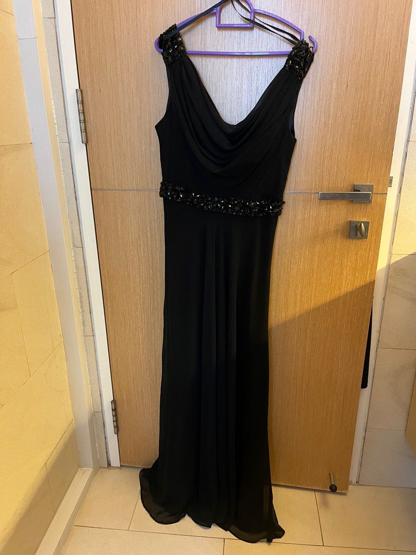 Evening Dress black gina bacconi Women s Fashion Dresses Sets