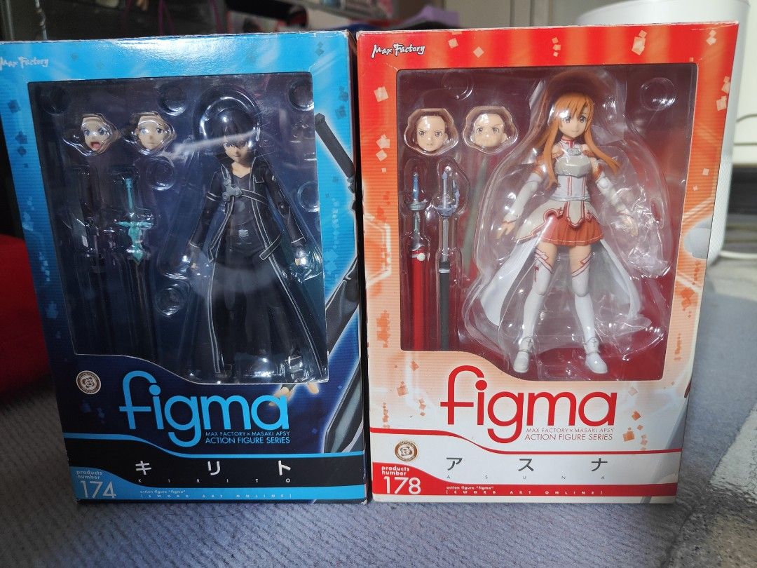 Figma Sword Art Online Kirito   Asuna Hobbies Toys Toys Games on
