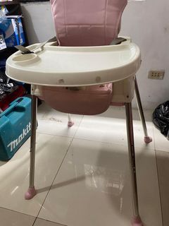 Foldable high chair (Pink)