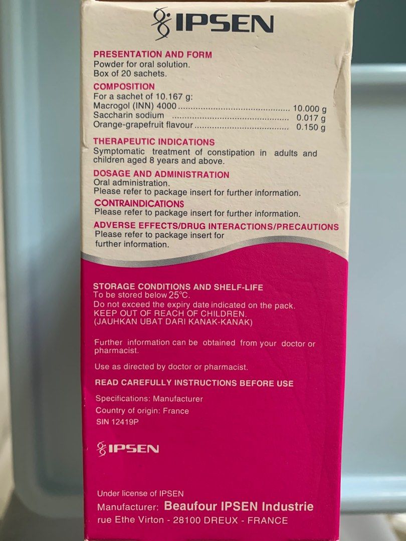 FORLAX Sachet 10g (For Treatment Of Constipation In Adults And Children