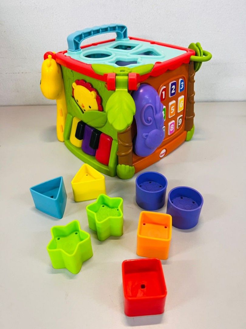Fp Fisher Price Musical Activity Cube Shape Sorter Busy Box