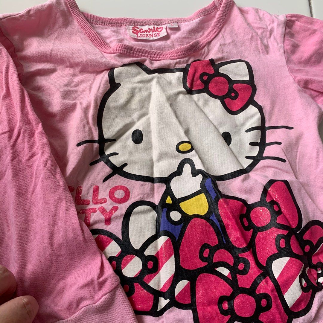 Hello Kitty Girls Pyjama Set - Grey