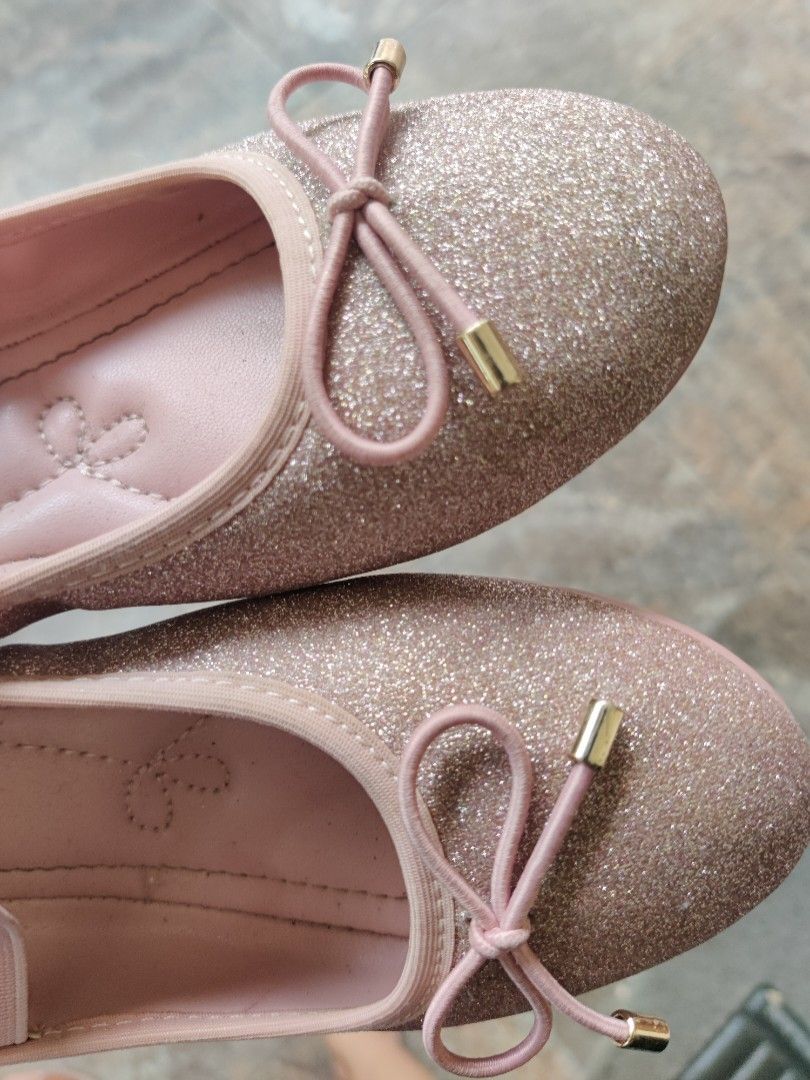 Glittery flats best sale