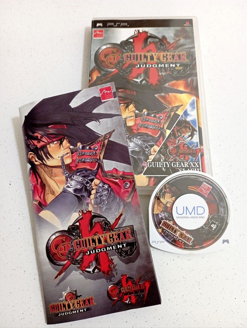 Jeu PSP Guilty Gear Judgement - Version Aventure - Bon état, Boîtier Et Instructions Inclus