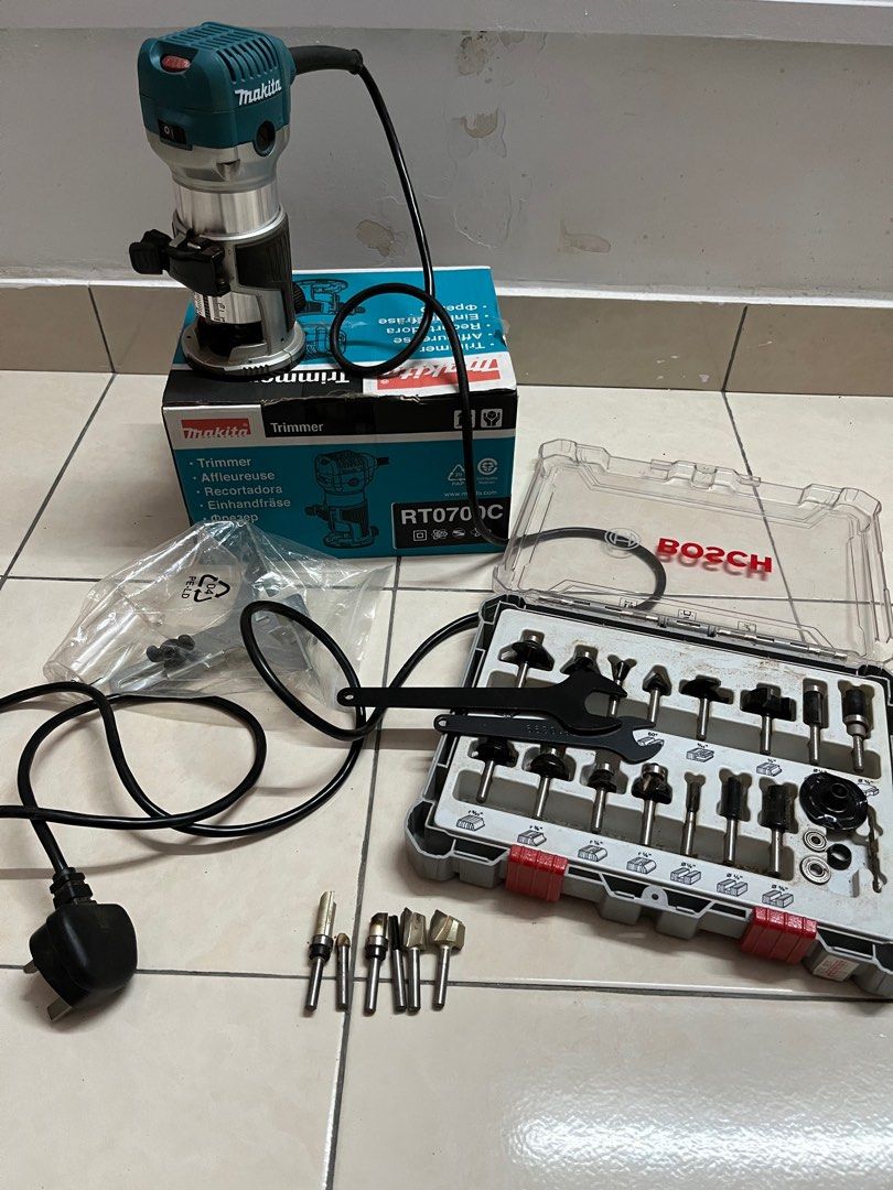 Makita trimmer router discount bits