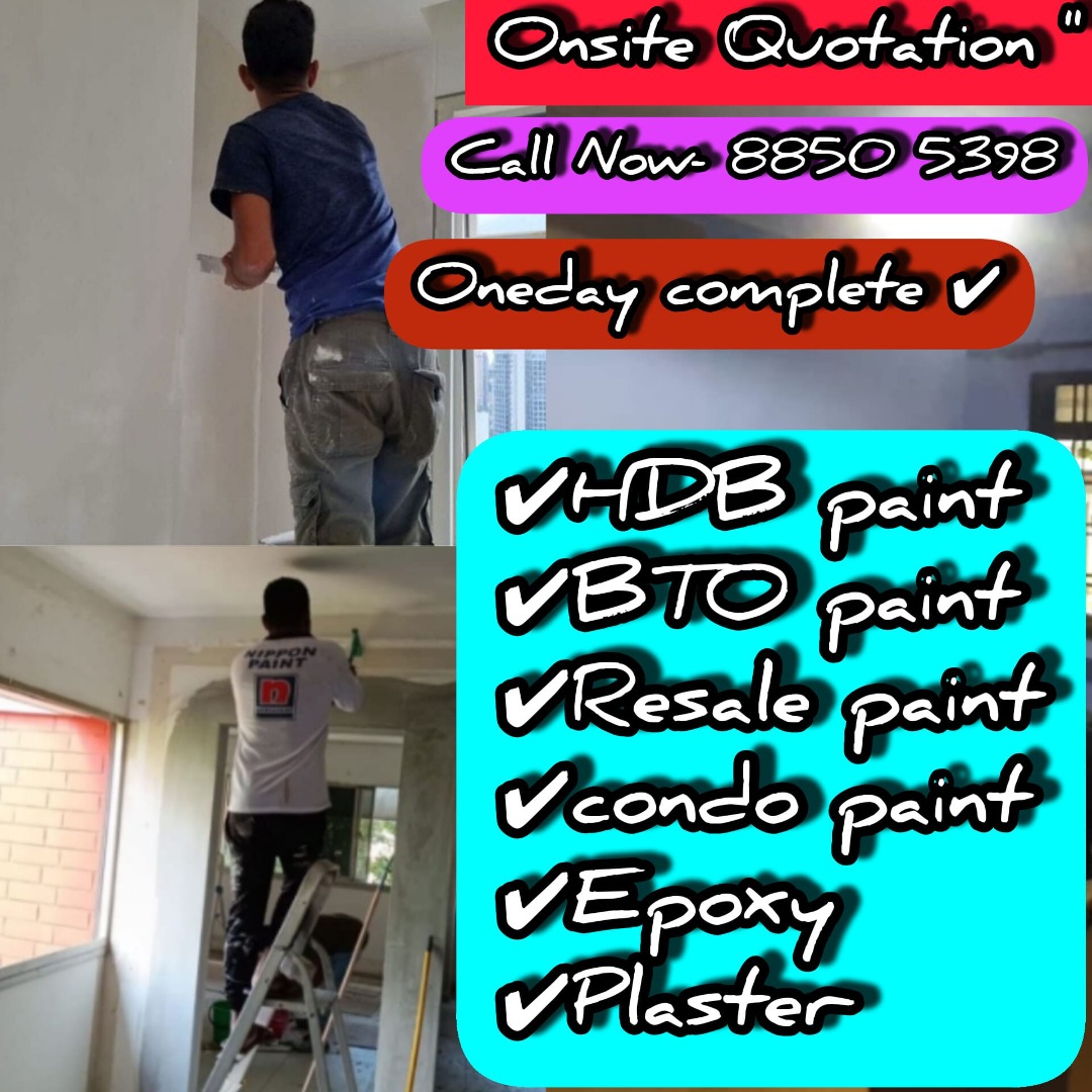 HDB/Condo/BTo/ paint varnish plaster!, Home Services, Others on Carousell
