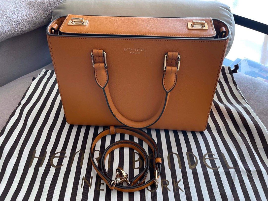 Henri Bendel NY brown two way bag Luxury Bags Wallets on Carousell