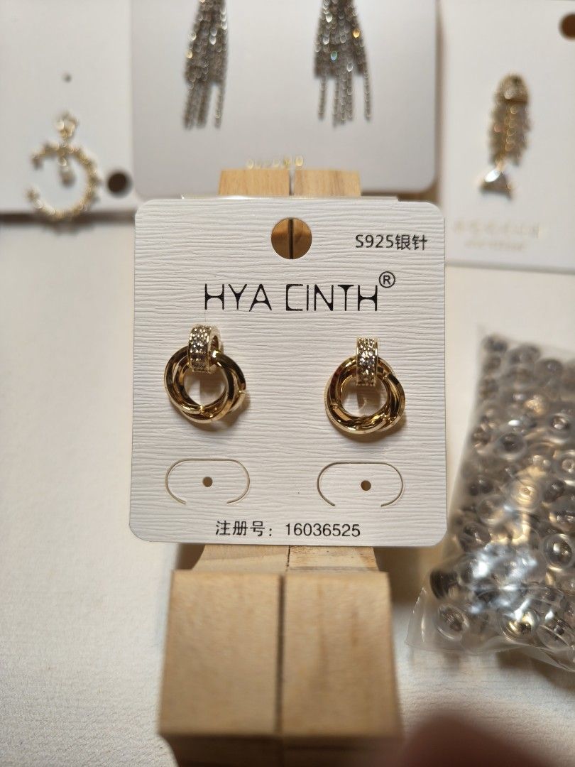 High quality silver post earrings Luxury Accessories on Carousell