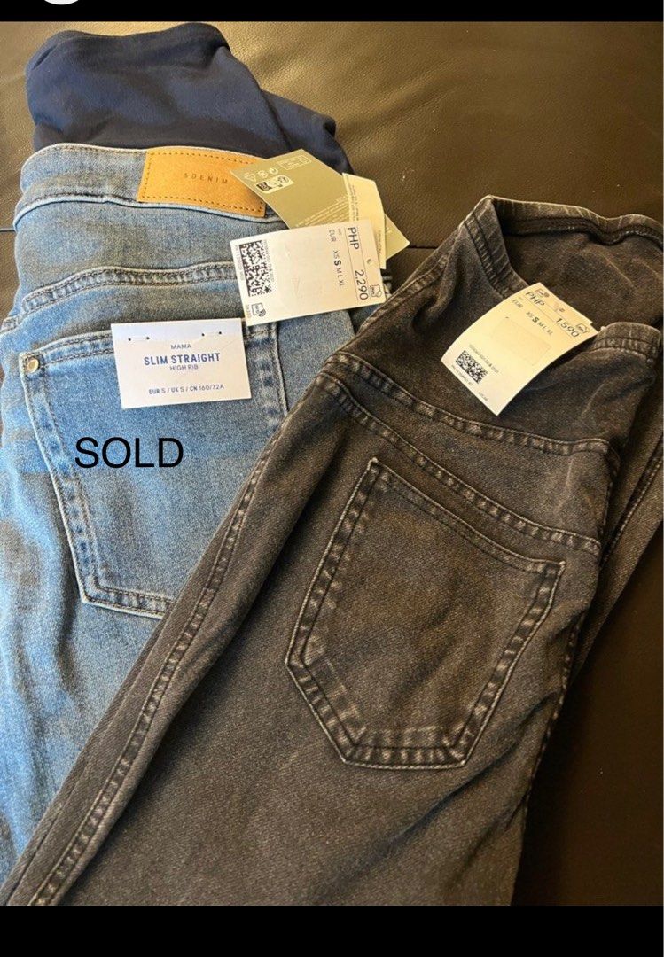 H M Mama Maternity Jeggings Dark Gray Women s Fashion Bottoms Jeans on Carousell