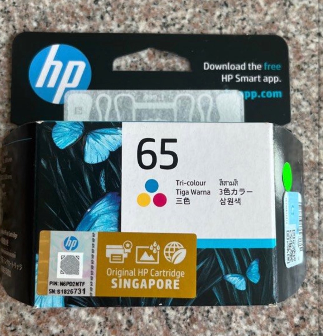 HP 65 Ink Cartridge TriColour, Computers & Tech, Printers, Scanners