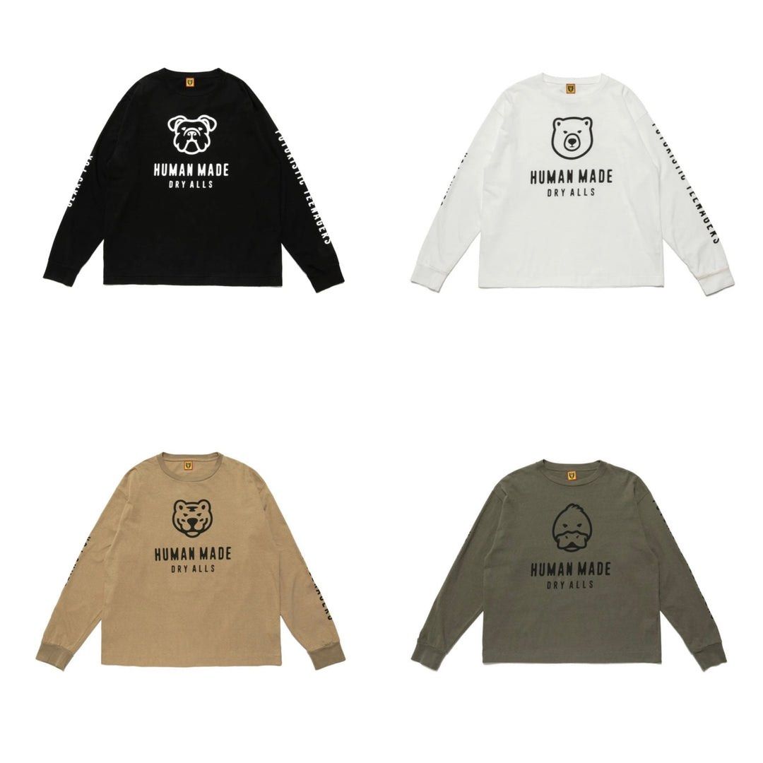 HUMAN MADE L/S T-SHIRT, 男裝, 上身及套裝, T-shirt、恤衫、有領衫