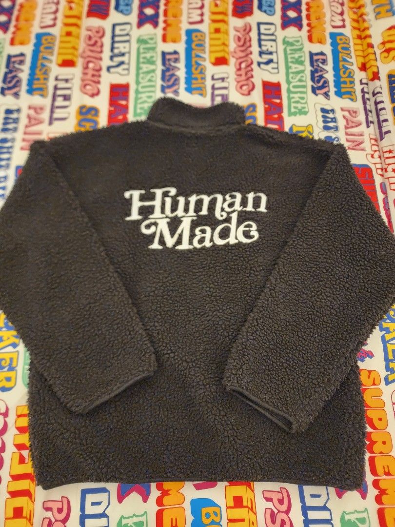 Human made x Girls Don't cry fleece jacket, 男裝, 運動服裝- Carousell