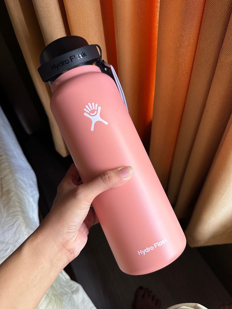 Hydroflask new color GRAPEFRUIT 40oz, Furniture & Home Living
