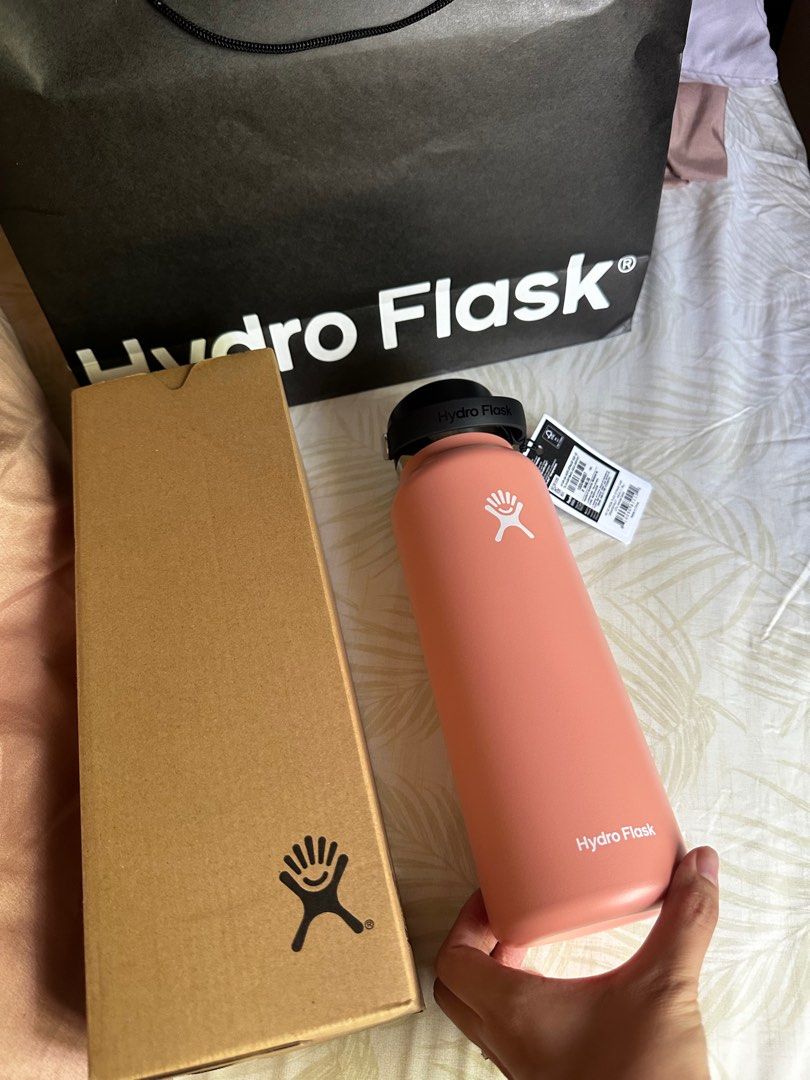 Hydroflask new color GRAPEFRUIT 40oz, Furniture & Home Living