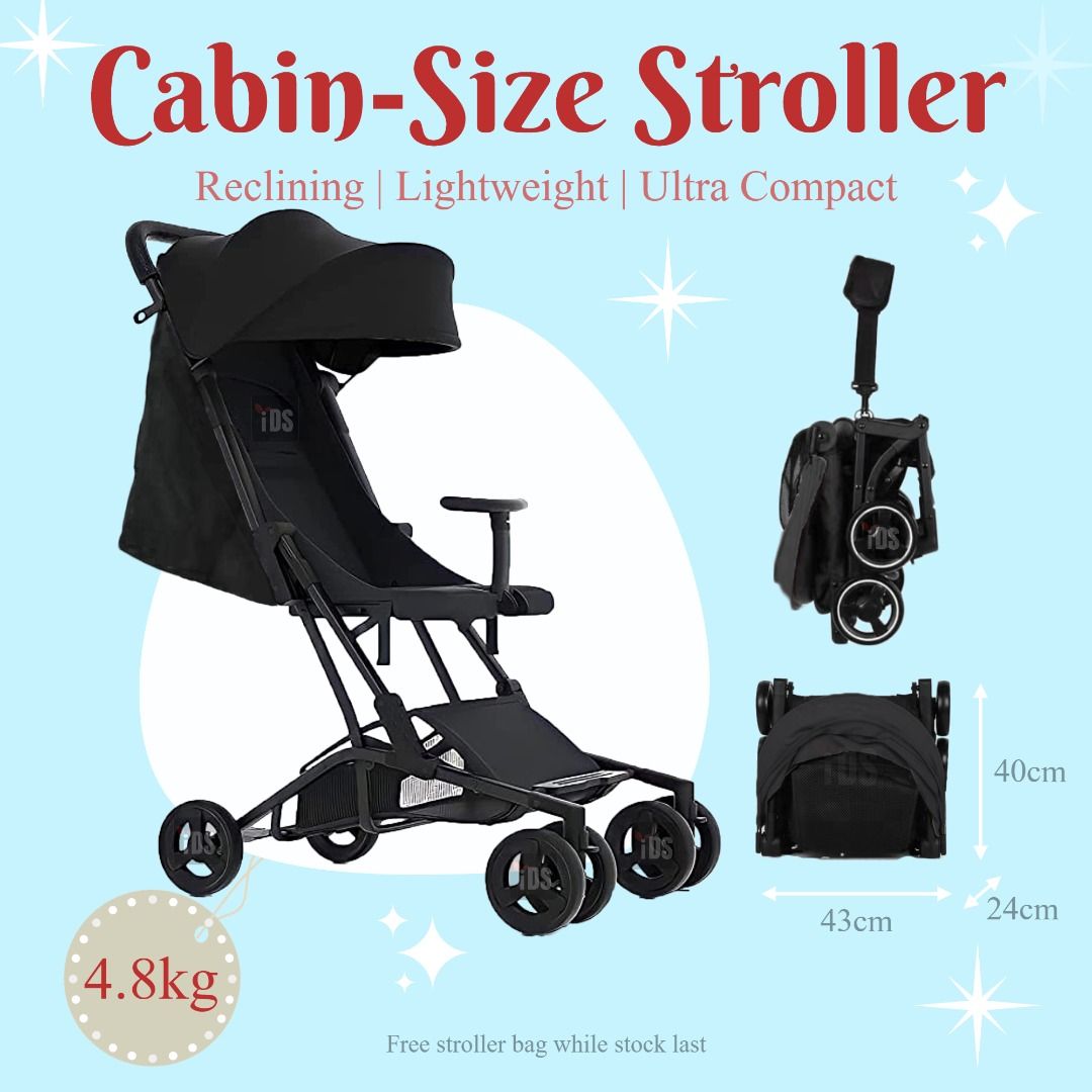 Airplane stroller size shop