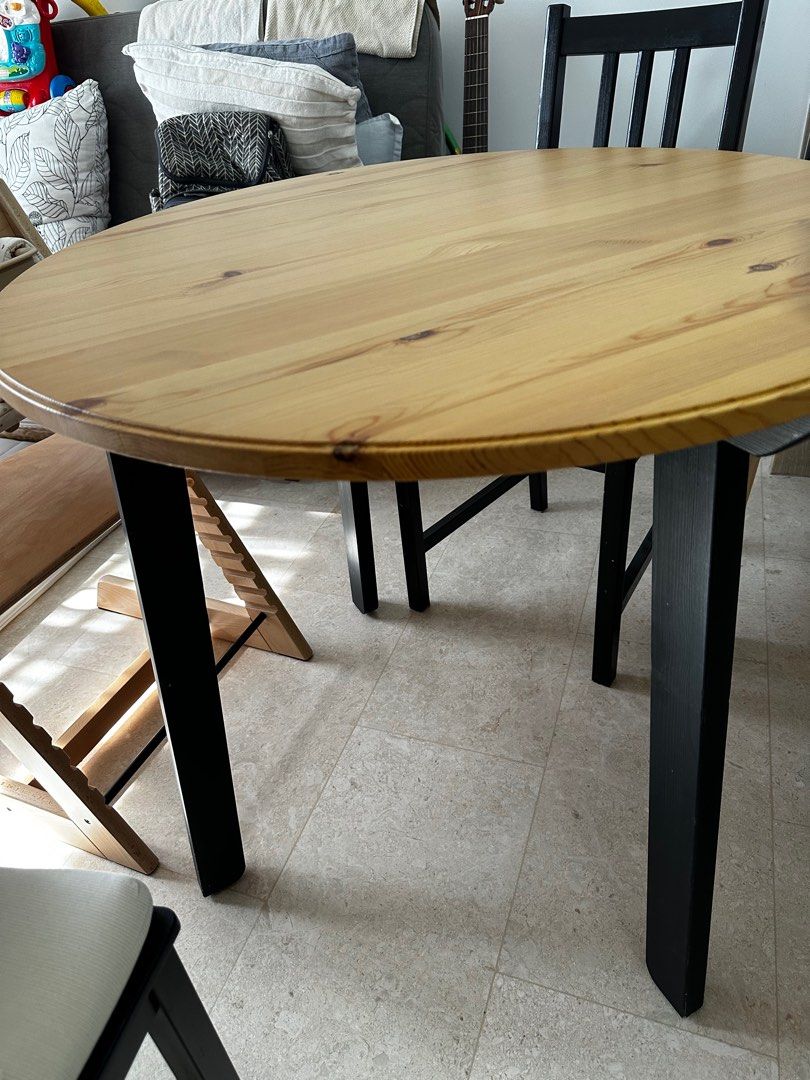 Ikea Gamlared Round Dining Table, Furniture & Home Living, Furniture