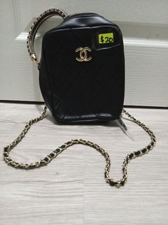 Chanel 23A Rose Pink Lambskin Rectangle Mini with Handle. 