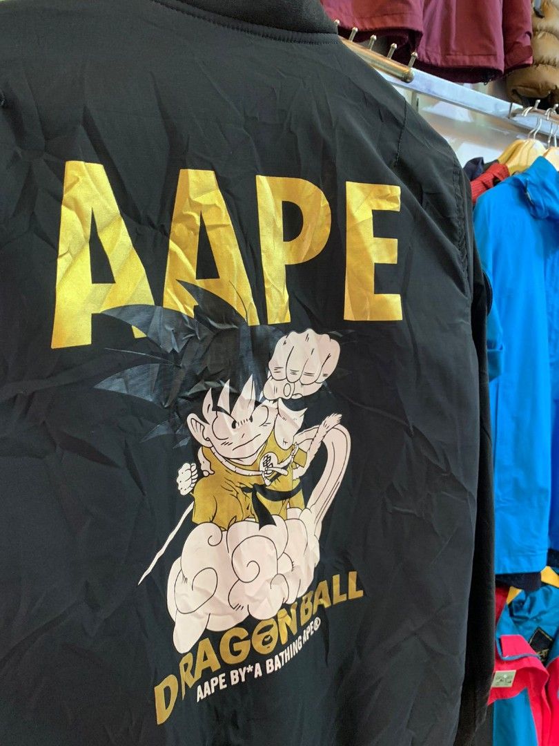 Jaket Bomber BAPE x Dragon Ball Fesyen Pria Pakaian Baju
