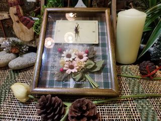 Japan Vintage Handmade floral clock