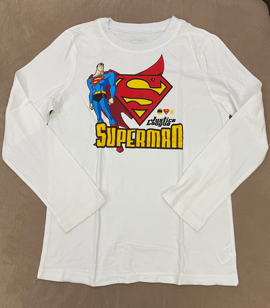 Justice League Kids Shirt - Superman - size 9-10yo, Babies & Kids ...