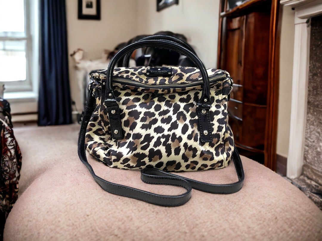 Kate spade leopard tote bag Women s Fashion Bags Wallets Tote