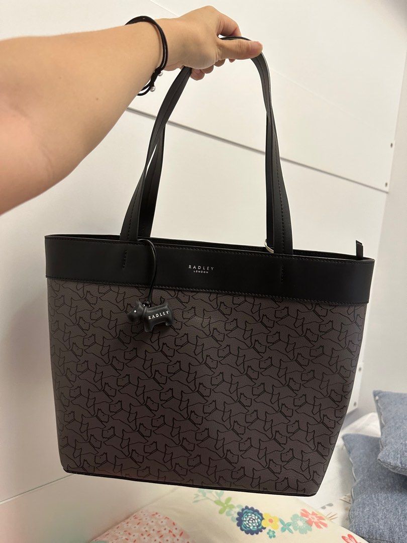 Radley black cheap leather tote bag