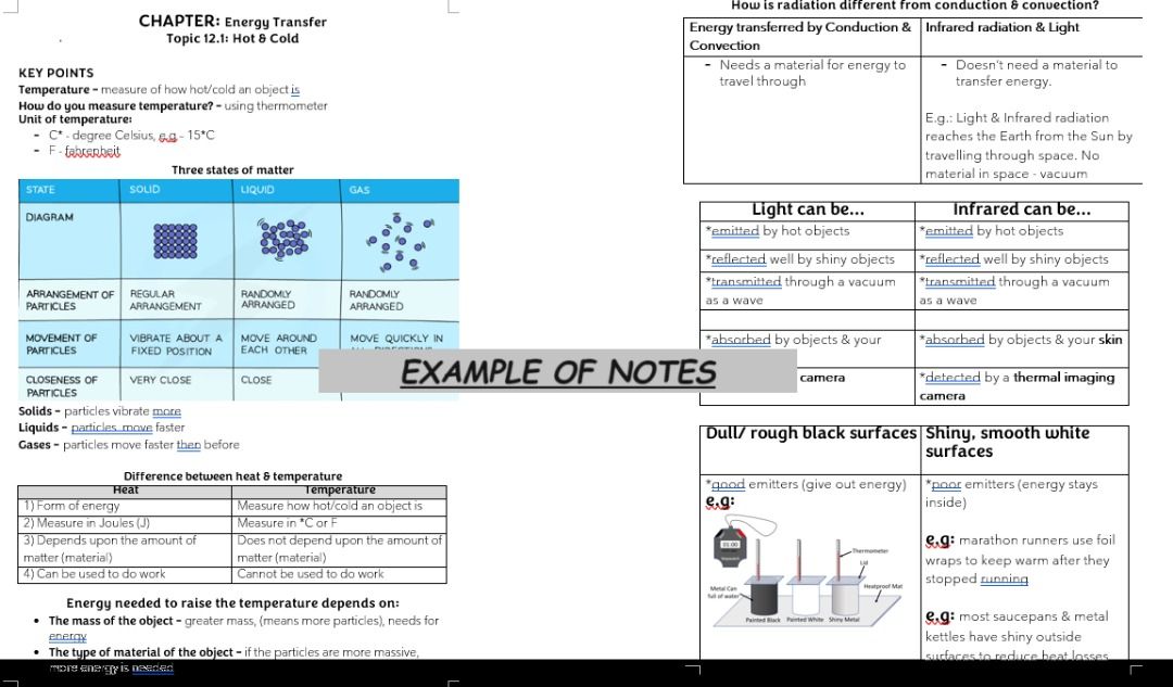 Ks3 revision notes for science helpful for checkpoints hobbies