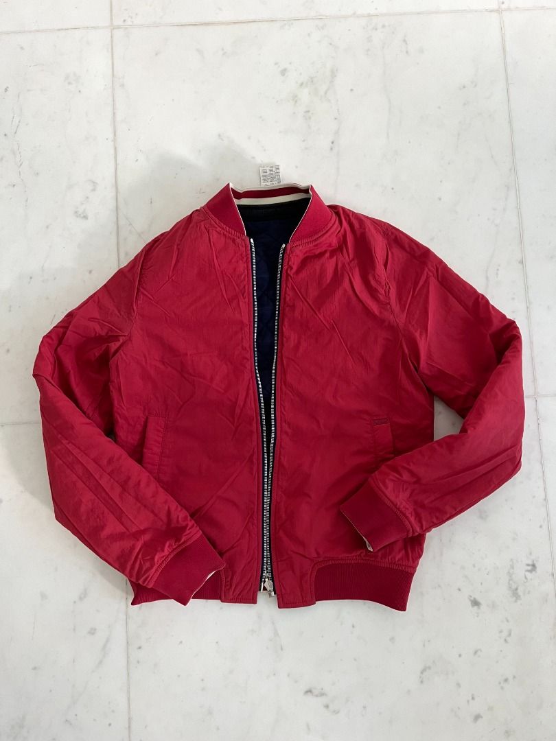 Red and sales navy jacket