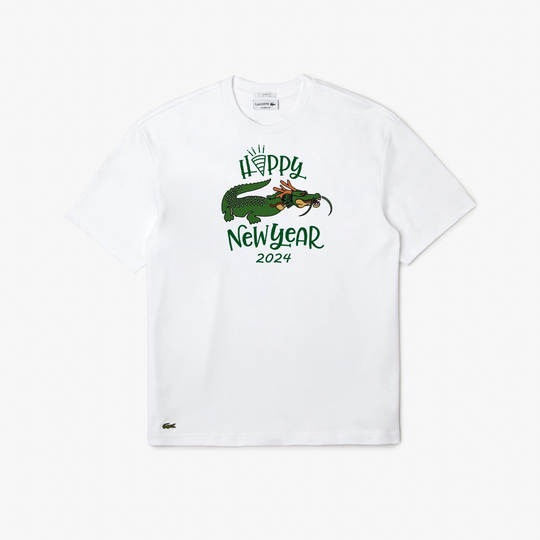 Lacoste X Happy New Year 2024 Organic Cotton T Shirt Men S Fashion   Lacoste X Happy New Year 2024  1700303017 A3bff196