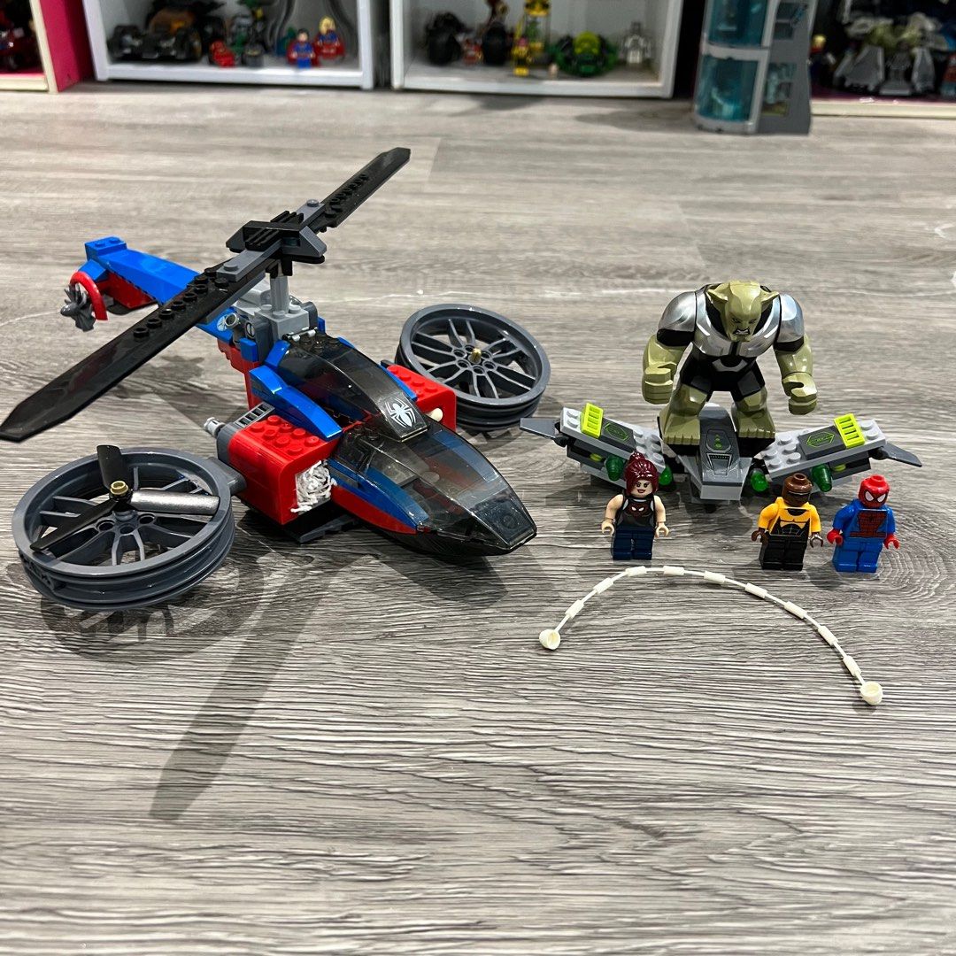 Lego Spider Man Spider Helicopter Rescue bootleg Bela brand