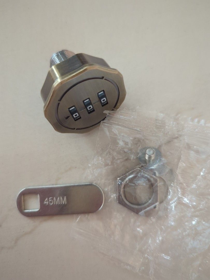 Letterbox Num lock (20mm), Furniture & Home Living, Security & Locks