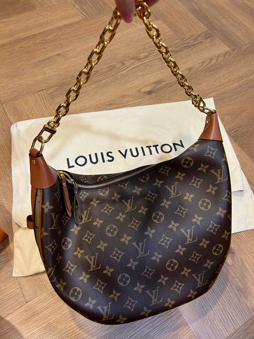 Louis Vuitton Loop Hobo Bag Brown Monogram Reverse Coated Canvas 100%  authentic