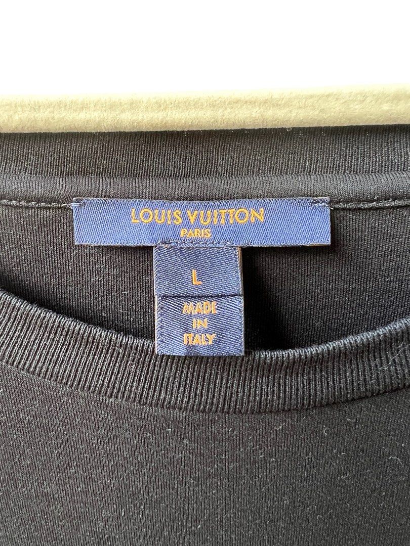 LOUIS VUITTON LV Leaf Discharge Wheat Ear Print For Men Navy