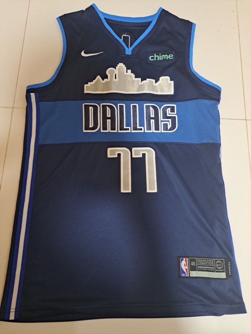 Luka doncic navy jersey clearance